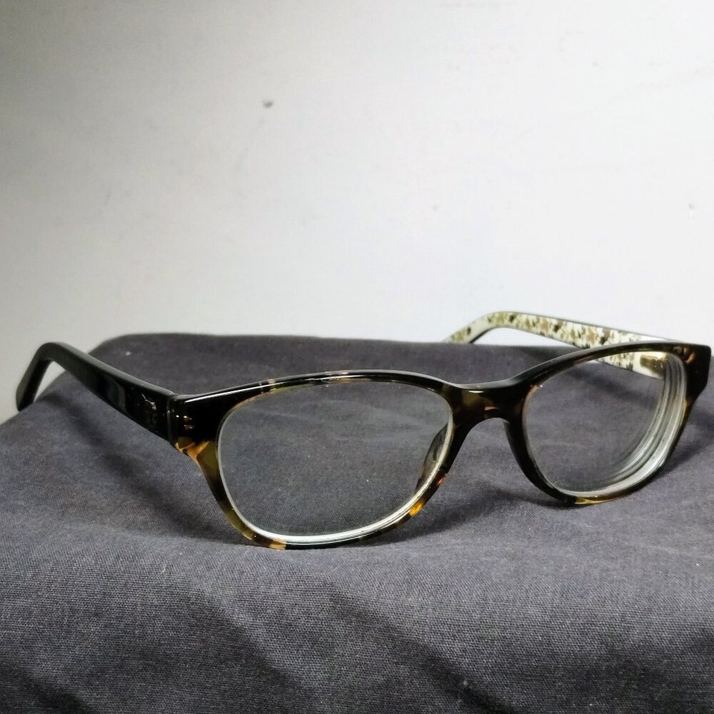 Tory Burch TY 2031 3154 Eyeglasses Yellow Tortoise Black Batik Frames